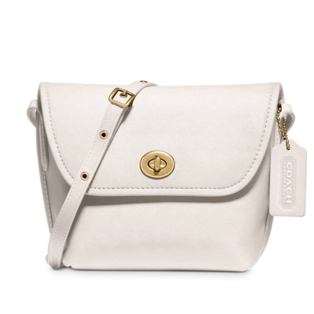 coach turnlock leather pouch crossbody